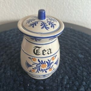 Vintage Heritage Royal Sealy Ceramic TEA Canister Jar With Lid Ceramic Design